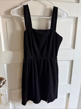Trixxi Black Square-Neck Mini Dress
